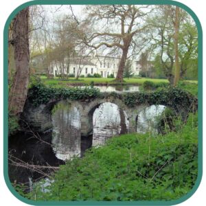Morden Hall Park riverside walk and green open space in South London
